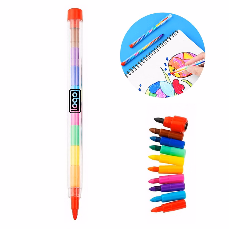 Multi-color Stackable Kids Crayons