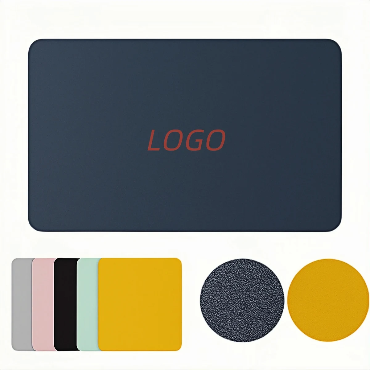 Rubber Mouse Pad - Non-Slip Surface & Stitched Edge 1