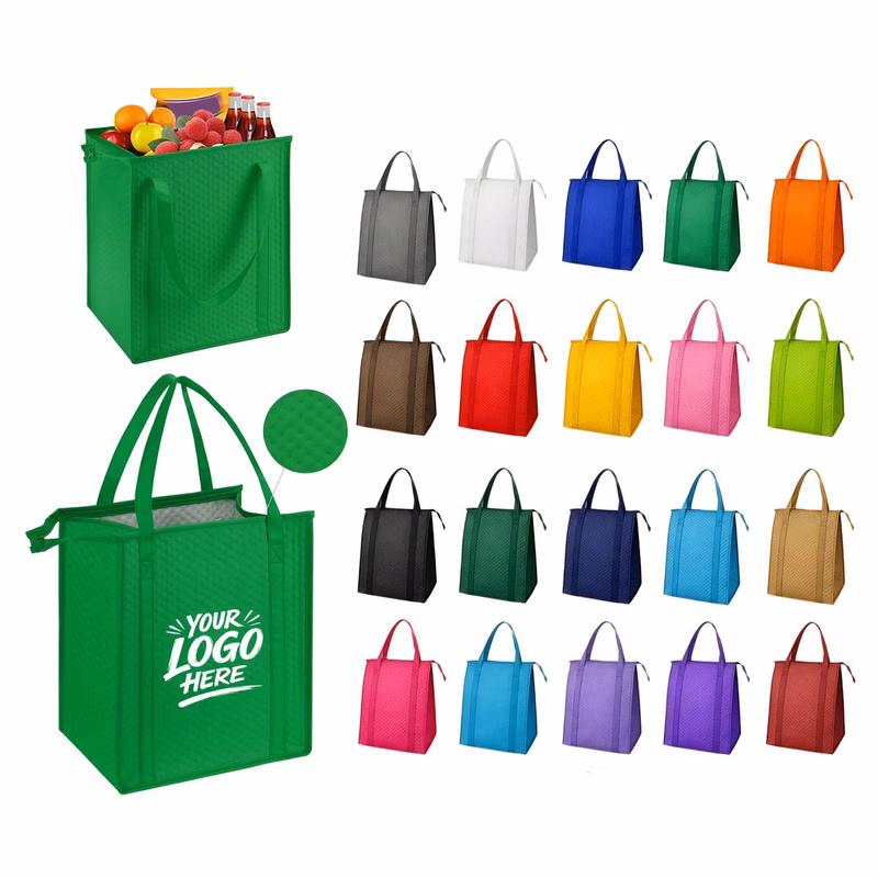 Thermal Nonwoven Tote With Foil Insulated Bag