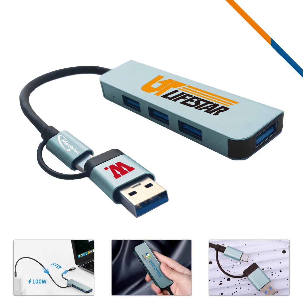 Brity 4in2 USB Hub 1
