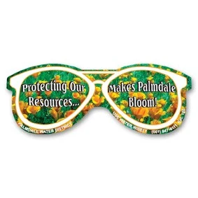 Re-Stick-It Decal (3.875 x 1.5) Glasses 1