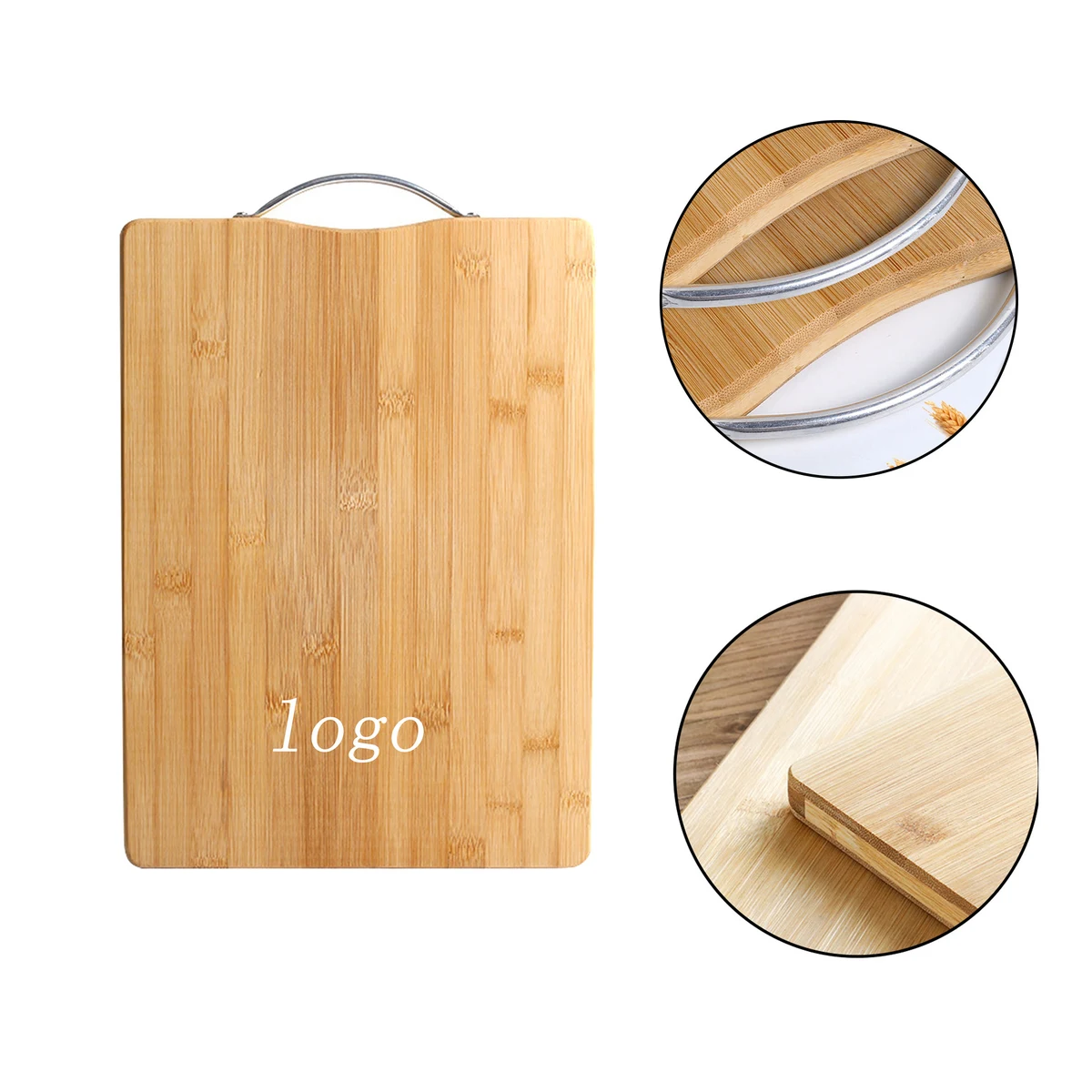 Handheld Double-Sided Bamboo Cutting Board For Home Use 1