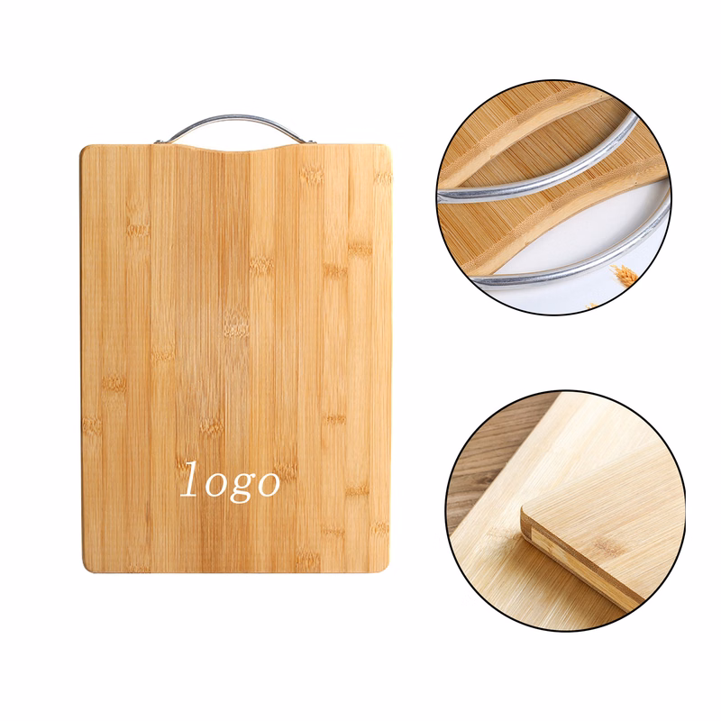 Handheld Double-Sided Bamboo Cutting Board For Home Use