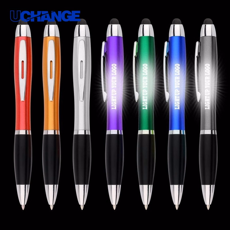 LED Light Stylus Ballpoint Pen for Night Use & Tech Promotions
