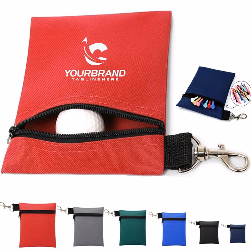 Portable Golf Bag Nylon Ball Cover Waist Hanging Style
