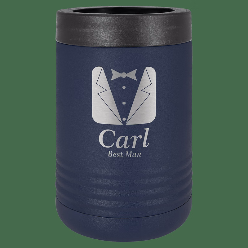 Navy Blue Laser Engraved Polar Camel Beverage Holder