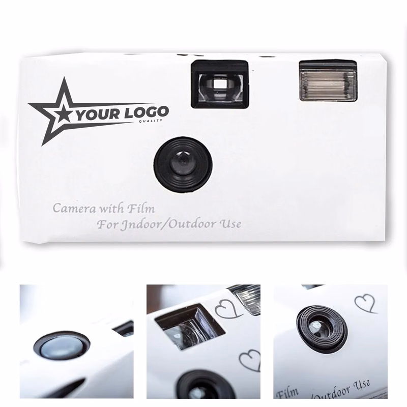 17 Photos Disposable Black & White Film Camera with Flash