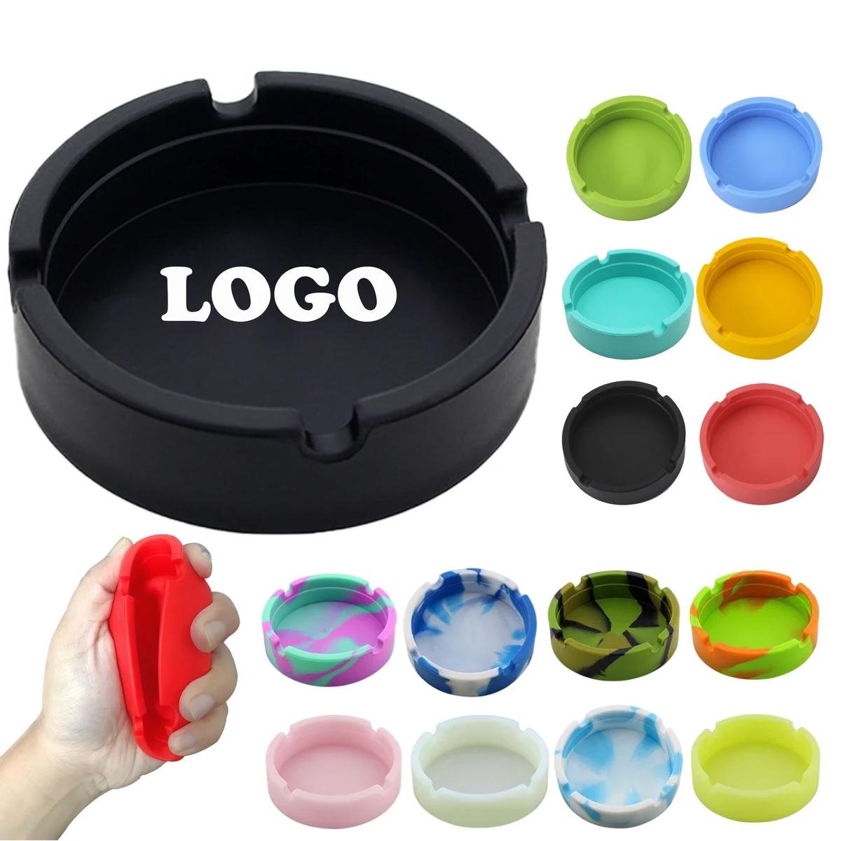 Custom Heat Resistant Silicone Ashtray 1
