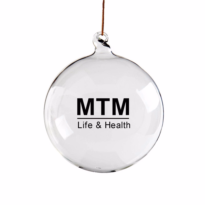 3 Inch Glass Christmas Ball Ornament