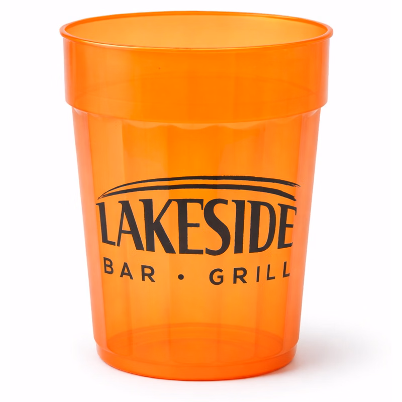 22 oz. Squat Fluted Plastic Stadium Cup