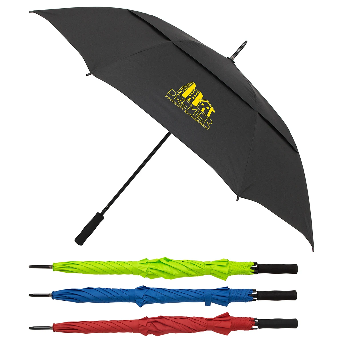 Cheshire Vented Auto-Open Golf Umbrella 1