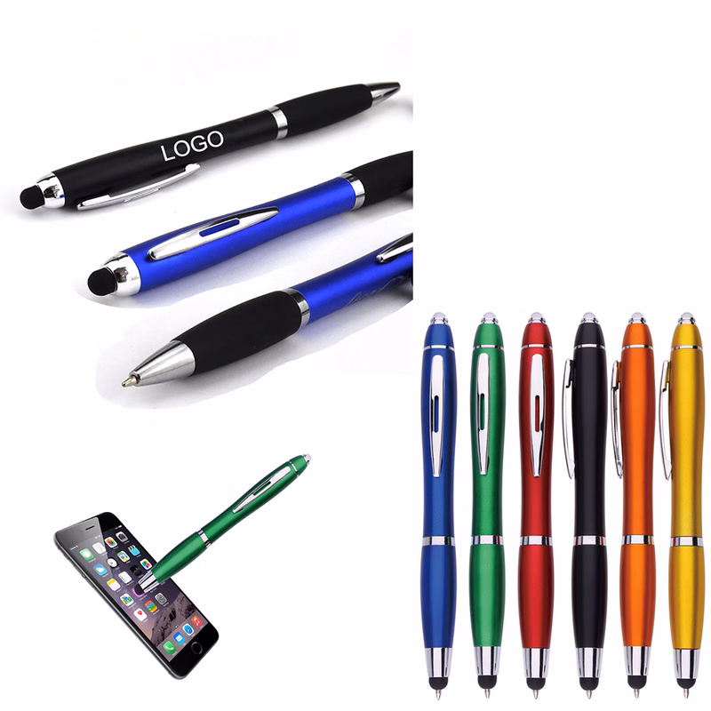 3-in-1 Capactive Touch Screen Ballpoint Pen with LED Light