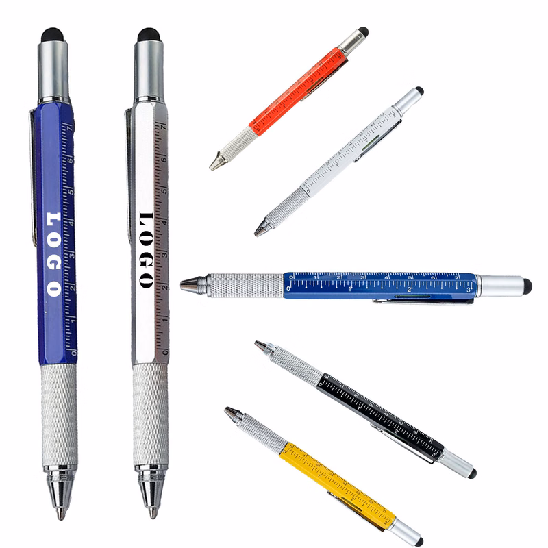 6-In-1 Aluminum Tool Pen With Screwdriver