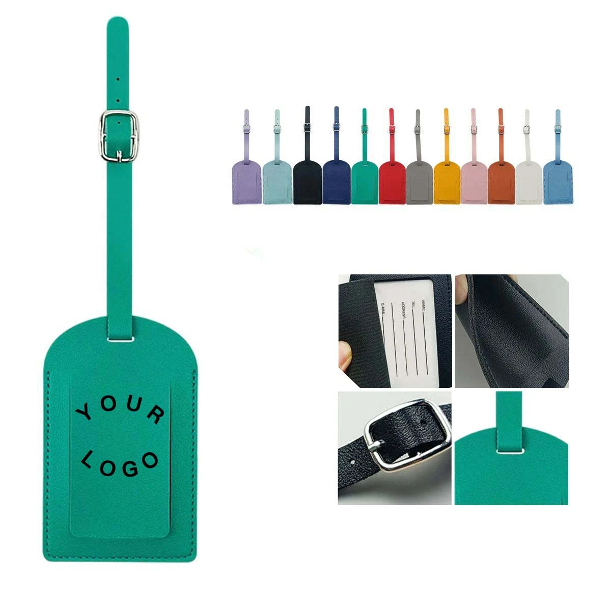 PU Leather Travel Tag for Easy Suitcase Identification 1