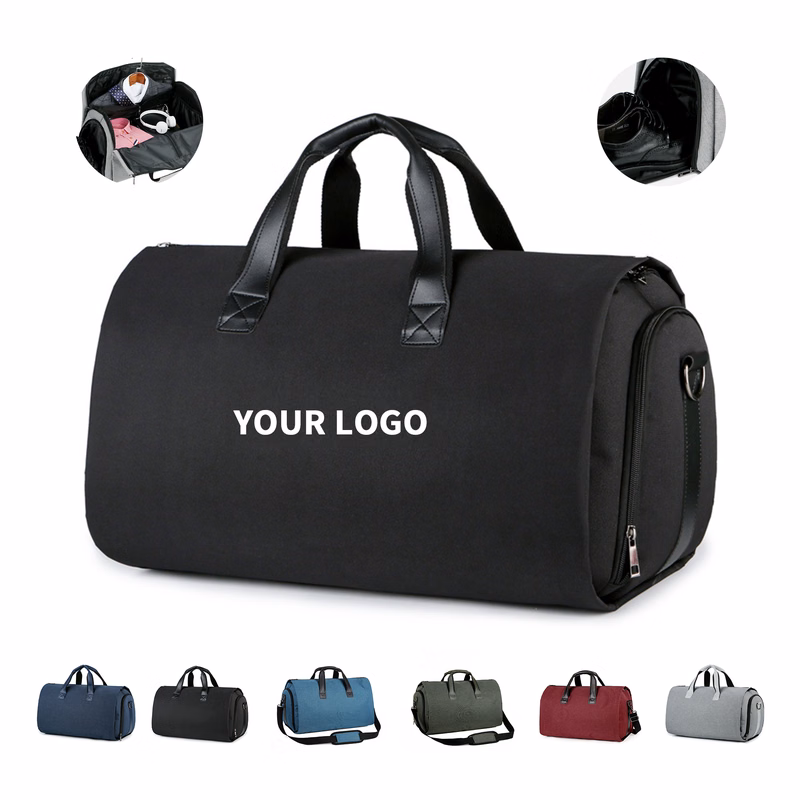 Convertible Oxford Garment Duffel With Detachable Shoulder Strap 45 Liter Capacity