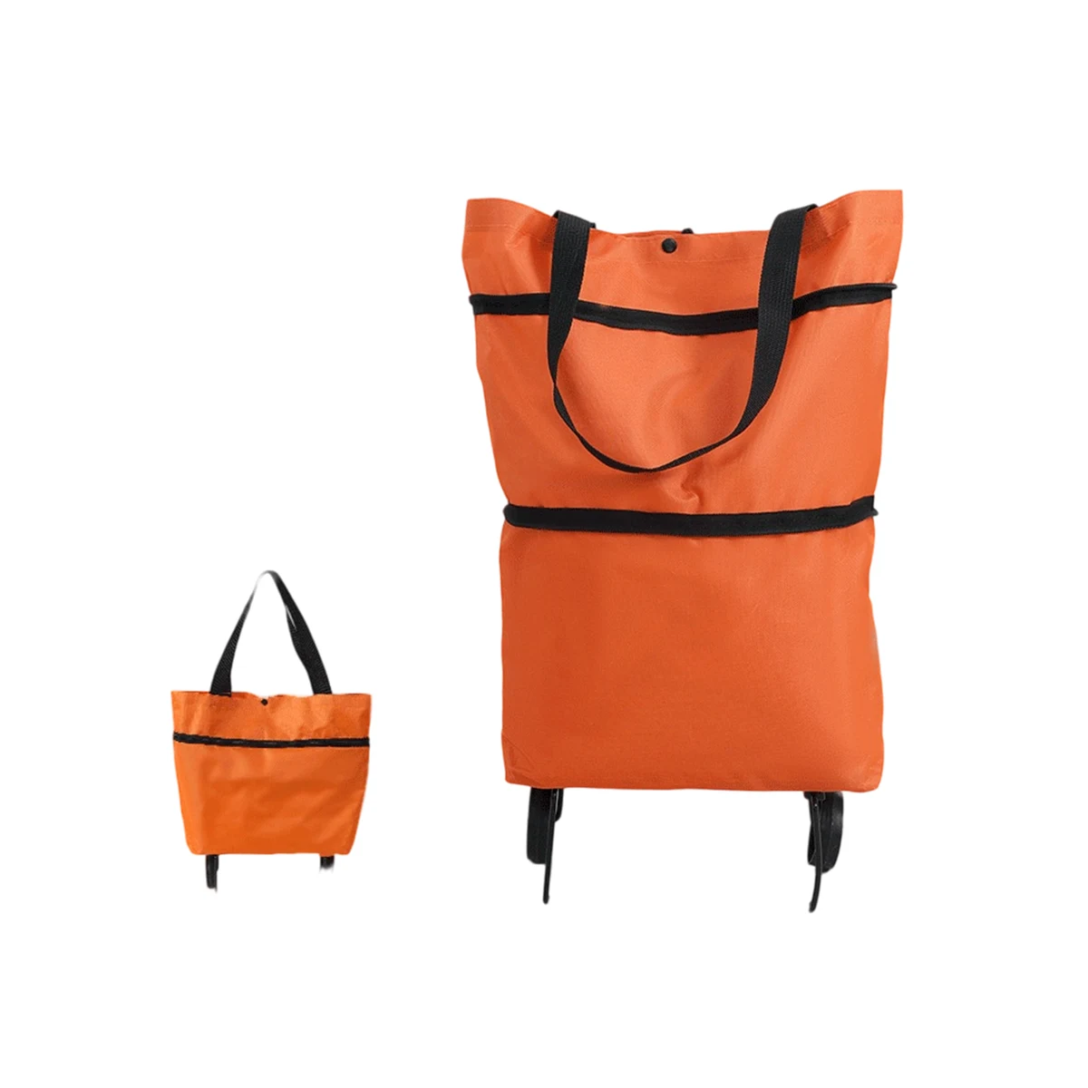 Oxford Fabric 2-in-1 Wheeled Shopping Tote Bag, custom tote bag with logo imprint 1