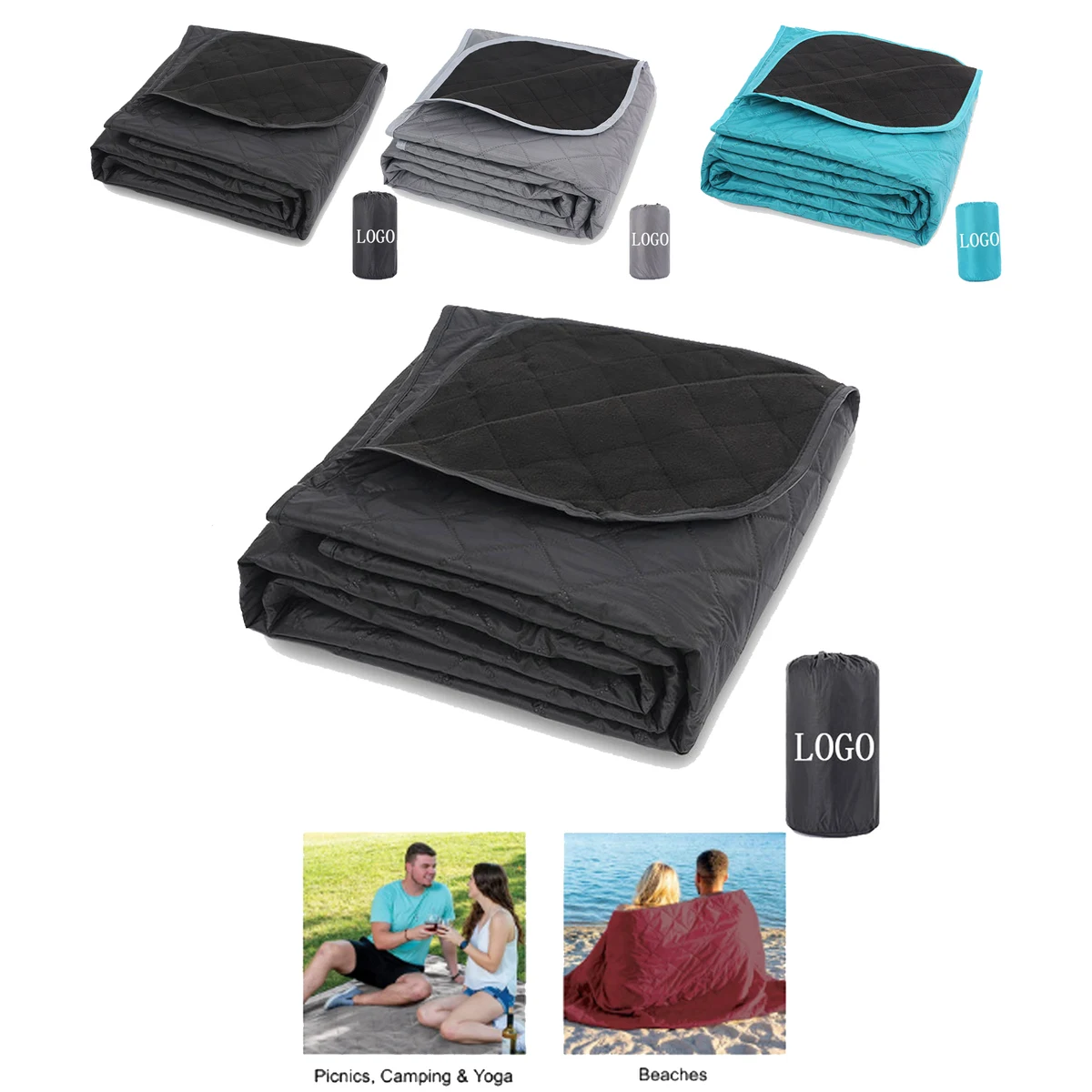 Outdoor Polyester Camping Blanket With Logo 1