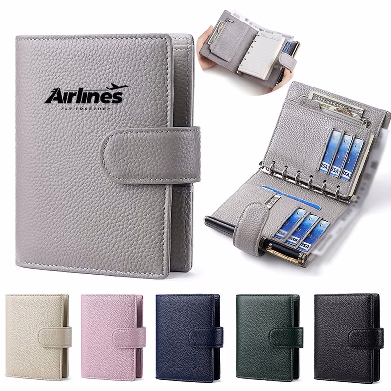 Leather Passport Cover Wallet with Card Holders