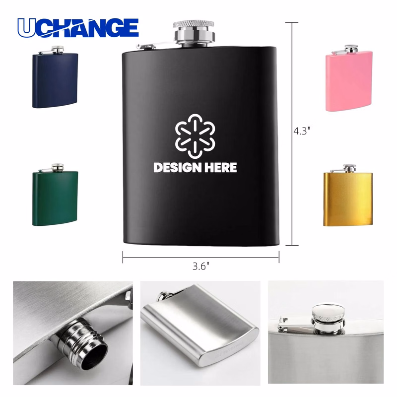 Stainless Steel Hip Flask Container (6oz)
