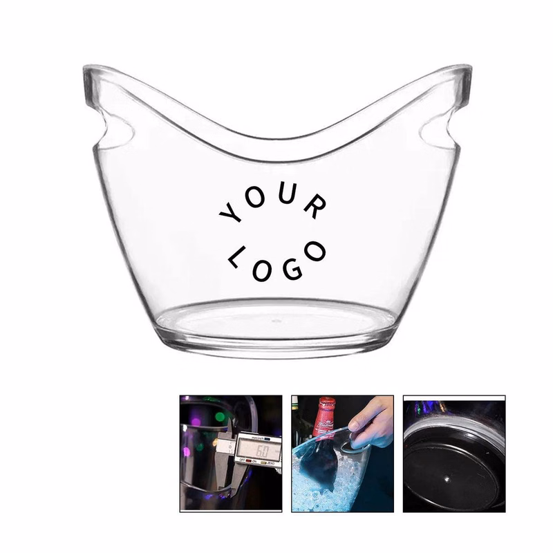 8L Clear Acrylic Ice Bucket for Parties and Events