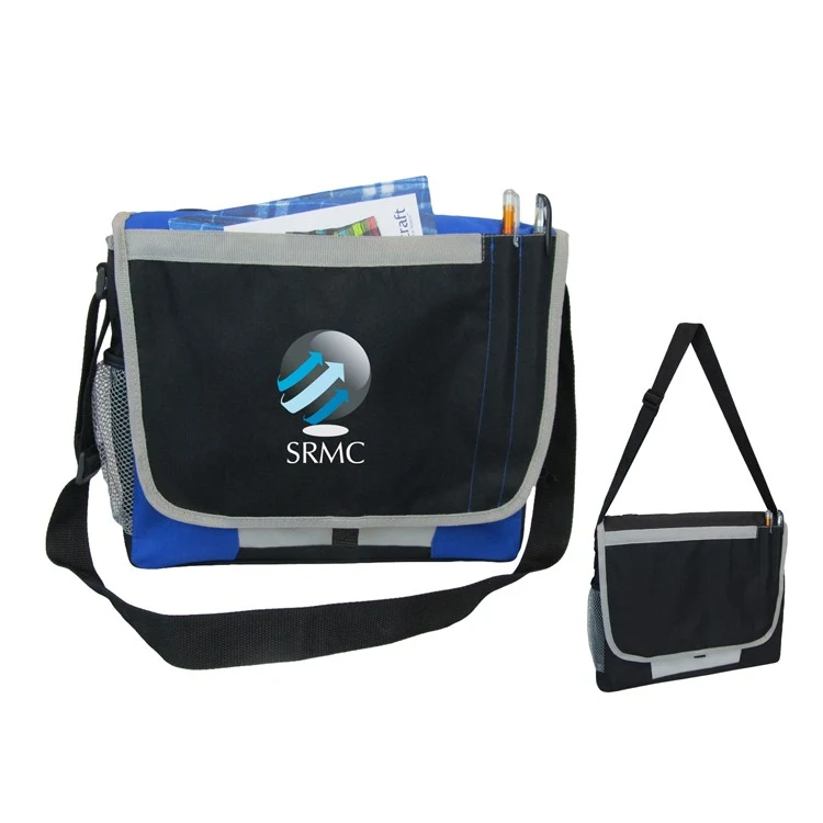 Messenger brief with side mesh pockets 1