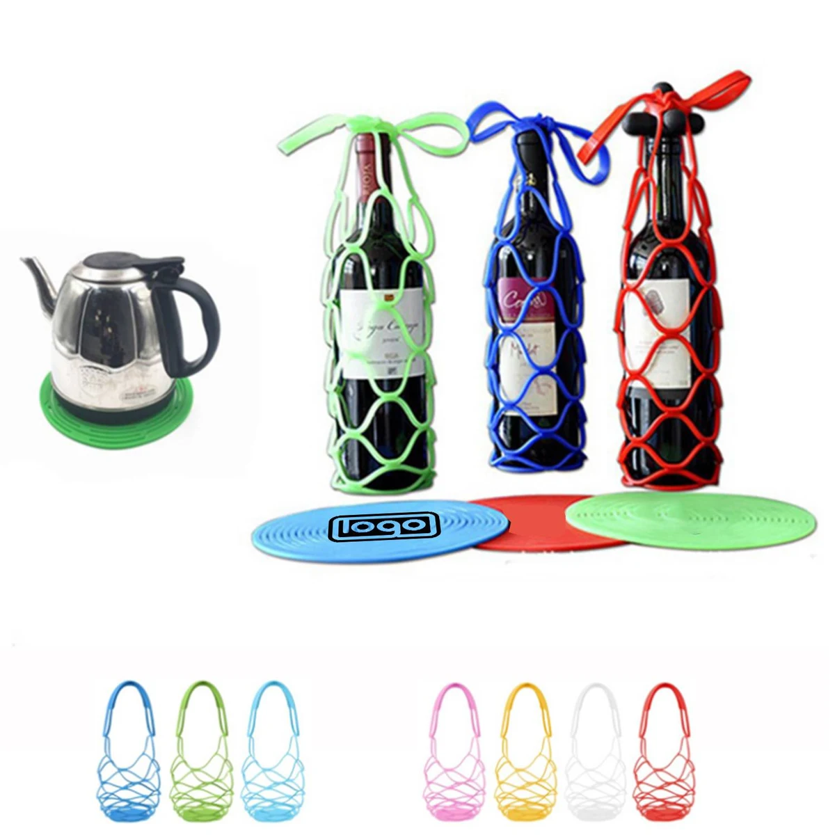 Silicone Wine Bottle Tote Bags 1