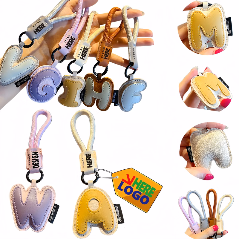 Adorable 26-Alphabet Keychain Pendant Gift