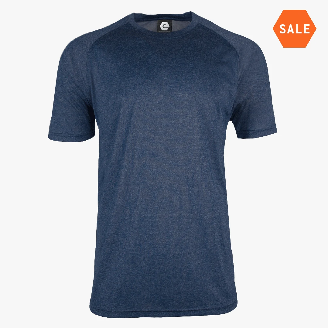 #F104 / Titanium Heather Mens Crew Neck Tee 1
