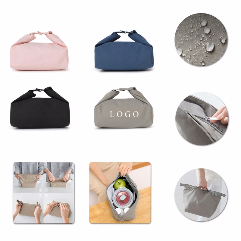 Nylon Roll Top Lunch Bag