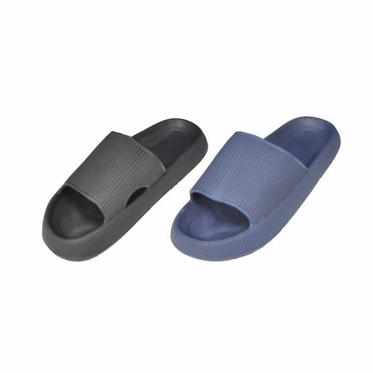 Men's Comfort Slides - Size S-XL Black & Navy