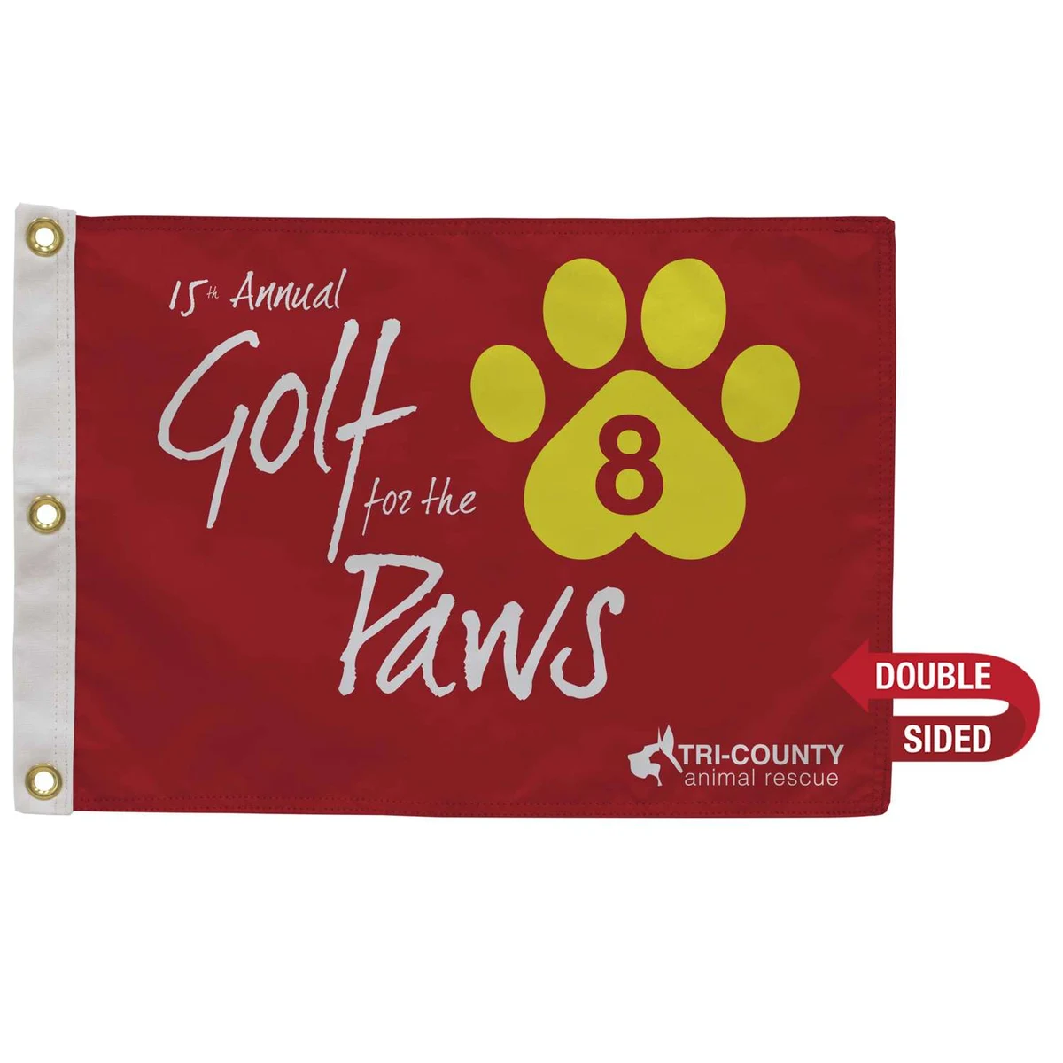 Golf Flag with Canvas Heading Double-Sided 1