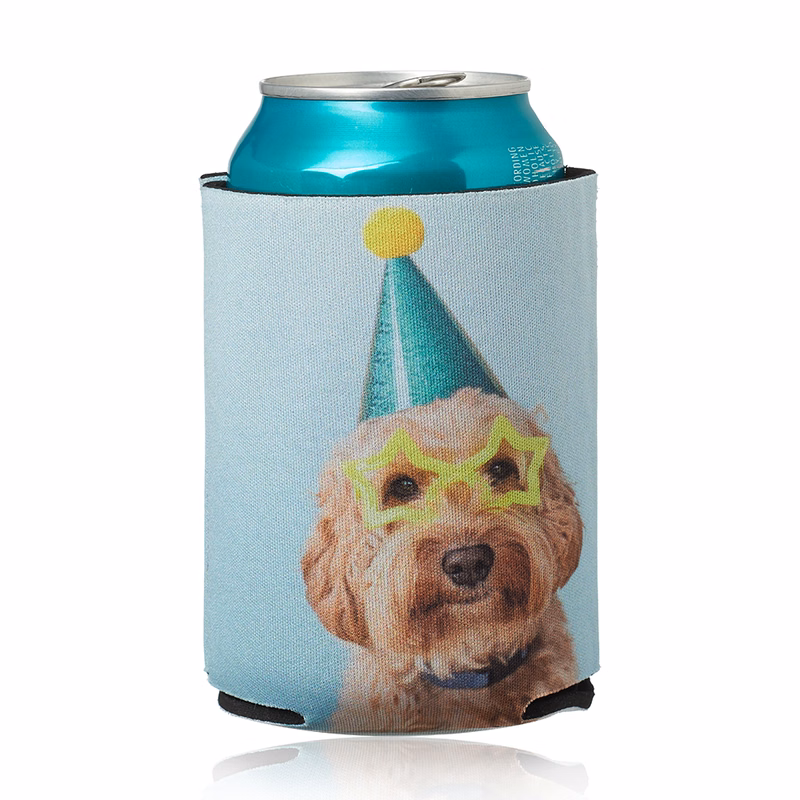 Full Color Collapsible Neoprene Can Cooler Holder