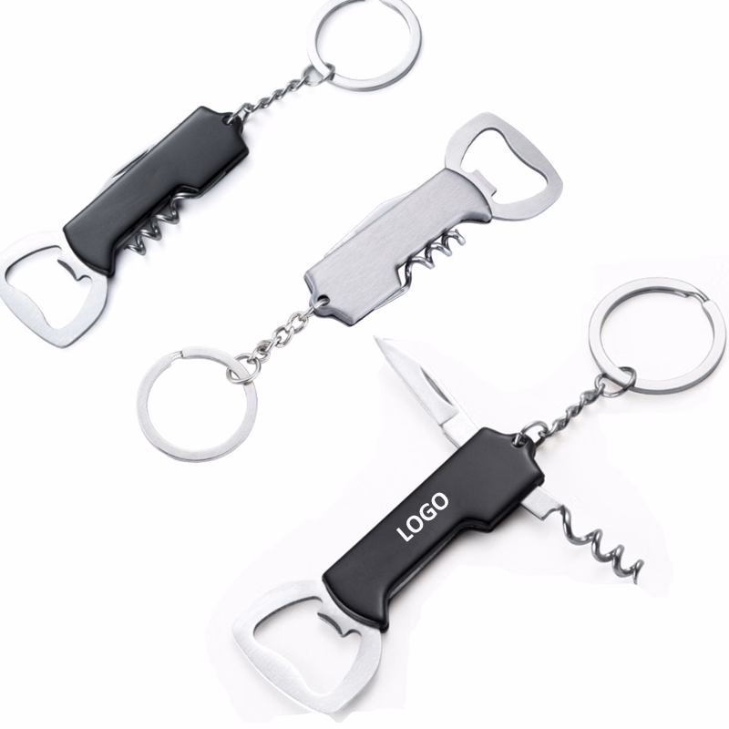 Multi-function Wine Opener Key Ring