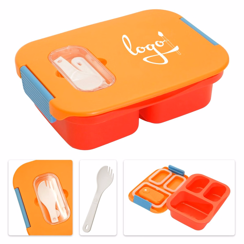 Leak-Proof Kids' Bento Box with Cutlery