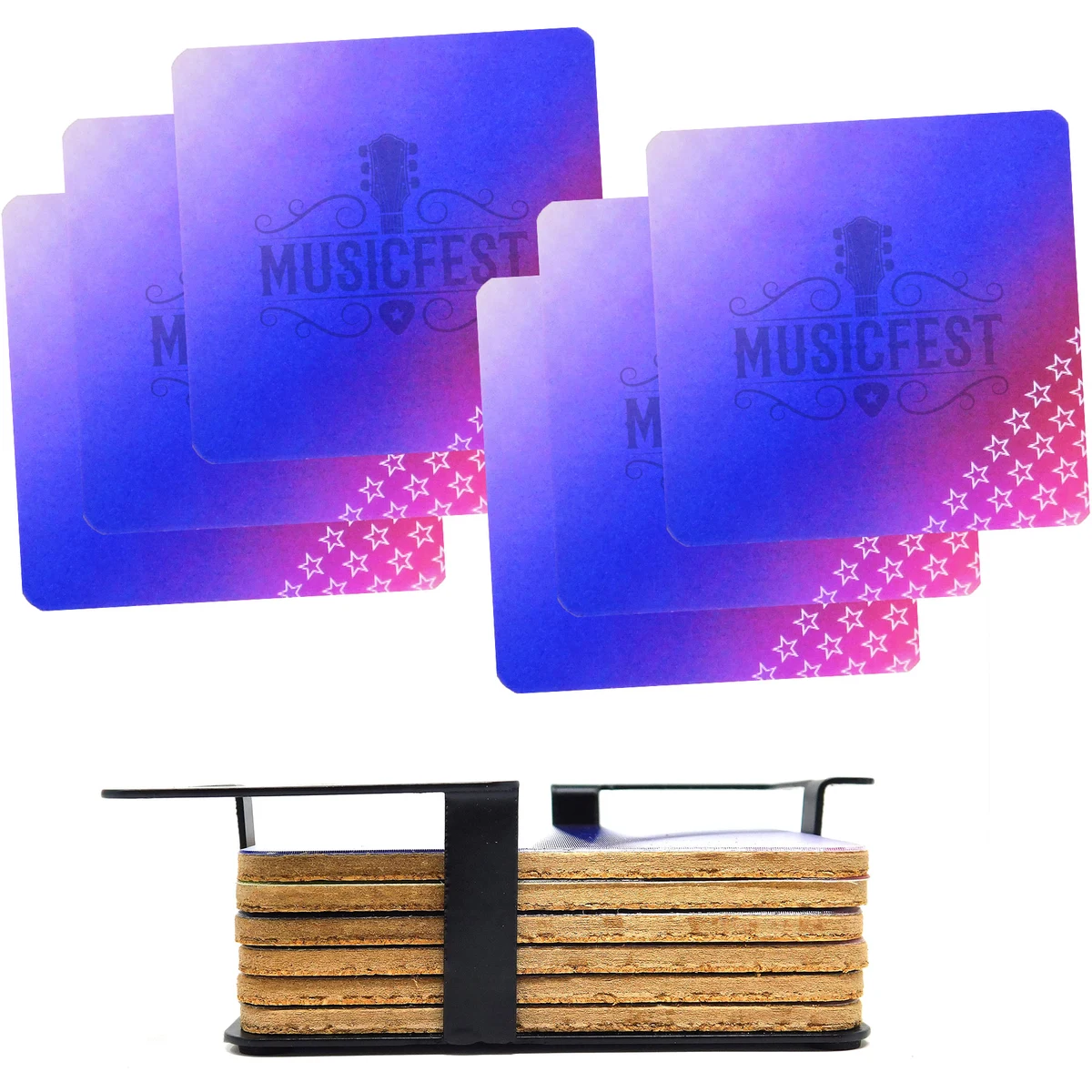 The Illusionist Lenticular Coaster: 6 pc with Stand 1