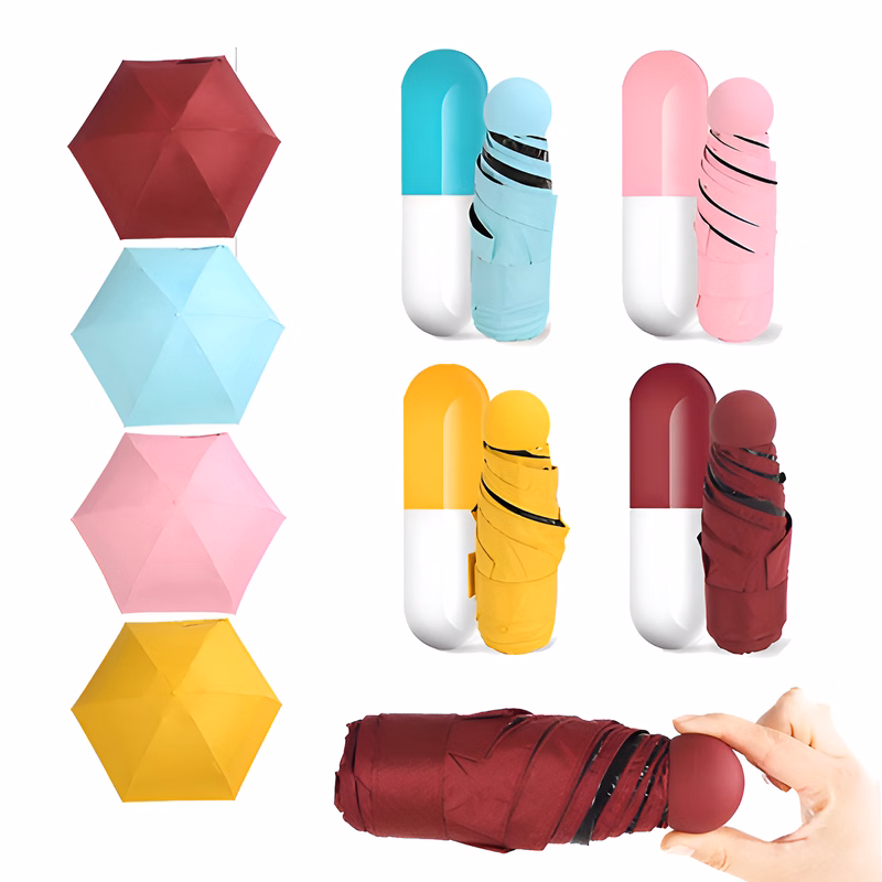 Umbrella With Capsule Case