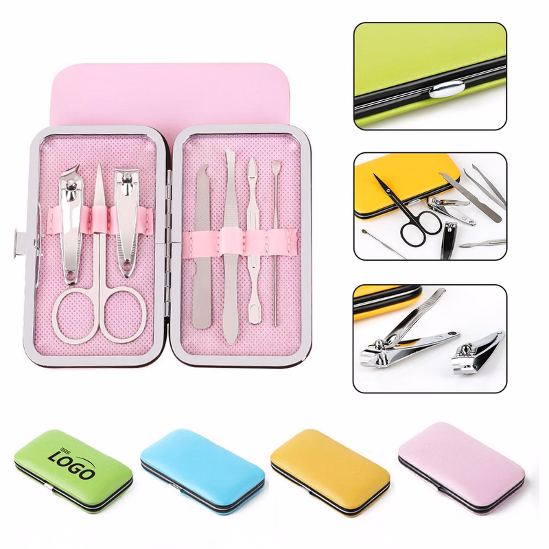 7 Piece Stainless Steel Manicure Set Nail Clippers Kit