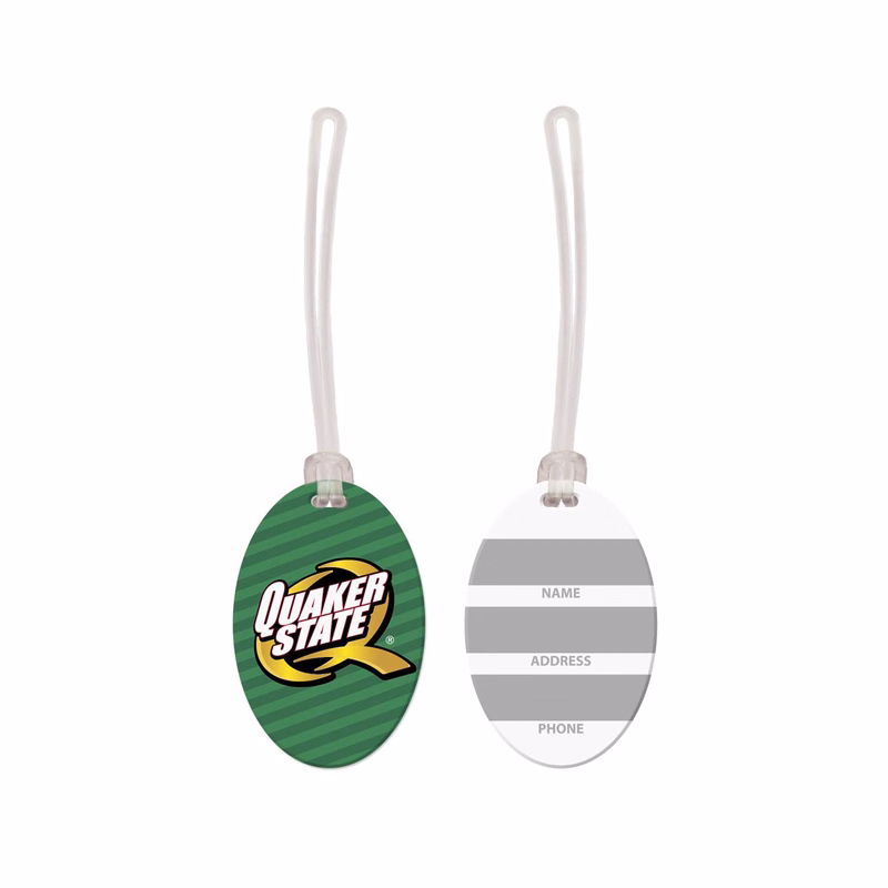 USA Made Oval Vinyl Luggage Tag
