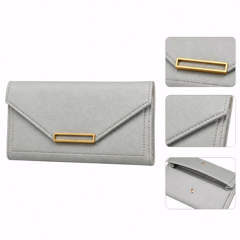 Vintage PVC Long Bifold Ladies Wallet