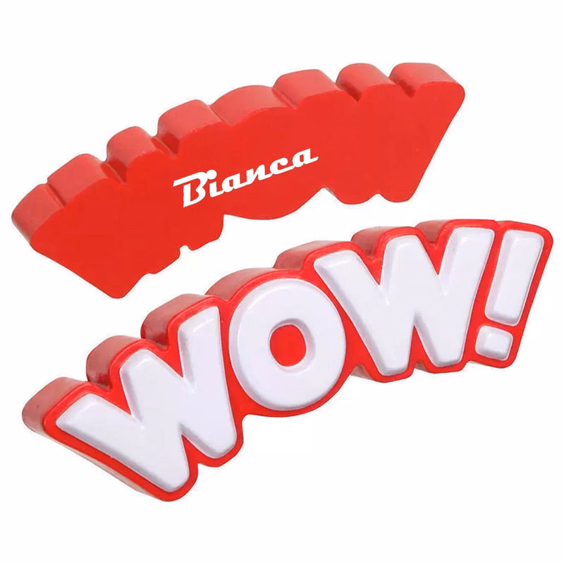PU Foam WOW Letter Squeeze Toy