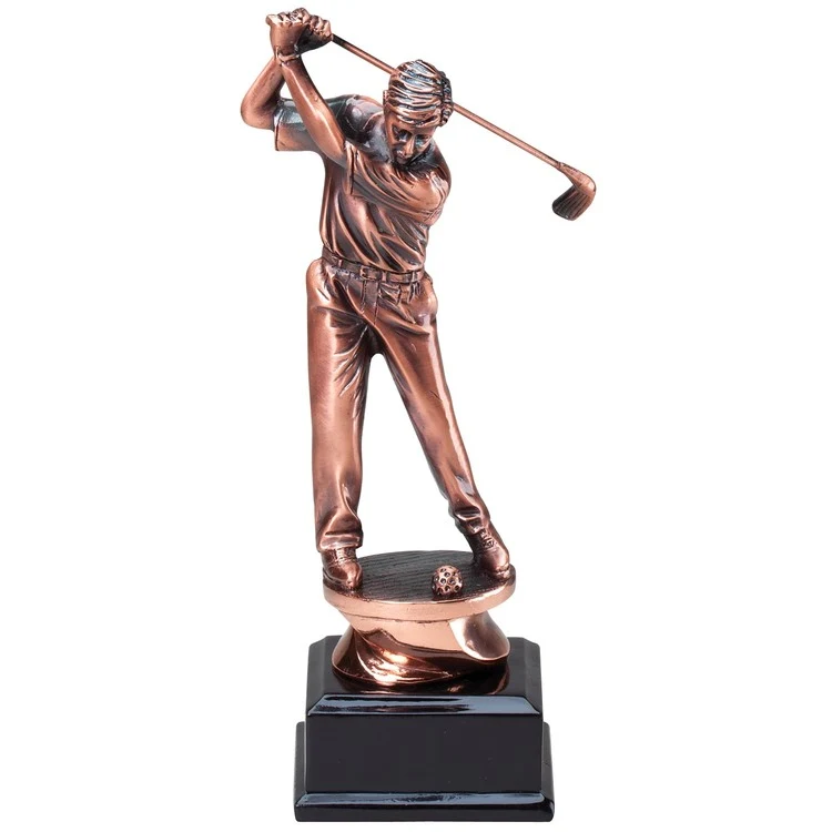 Driver - Male Copper Collection Golfing Sculpture, 8-1/4" 1
