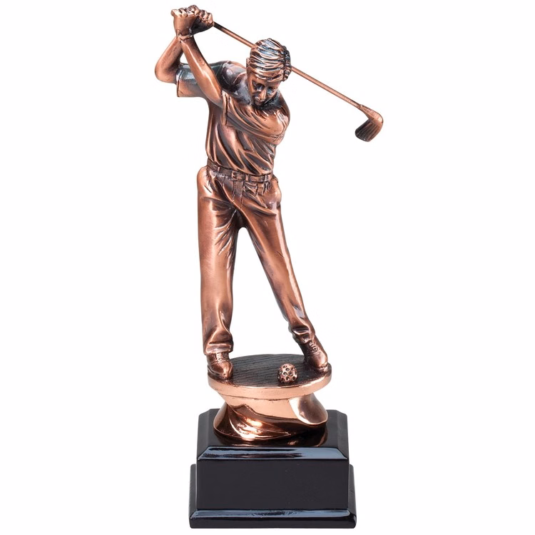 Driver - Male Copper Collection Golfing Sculpture, 8-1/4"