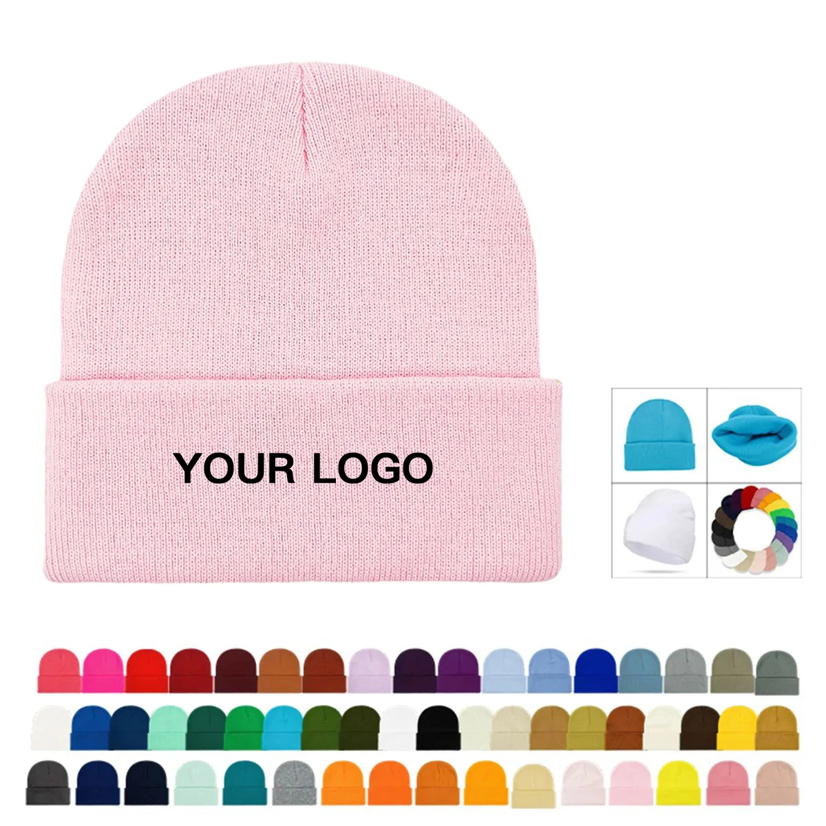 Stretchy Knit Beanie Hat for Daily Use 1