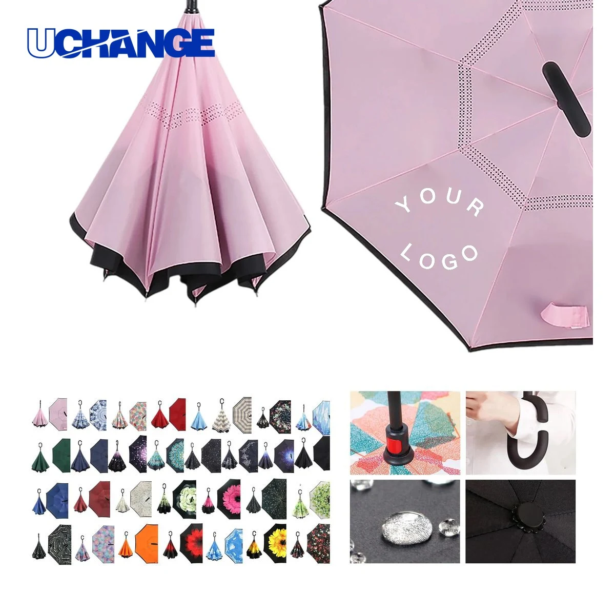 Reverse Folding Umbrella with Strong Frame 1