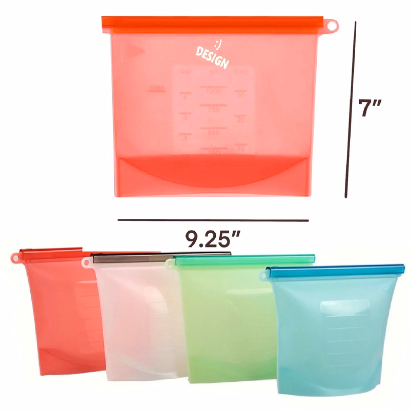 Reusable Silicone Food Storage MOQ 50PCS