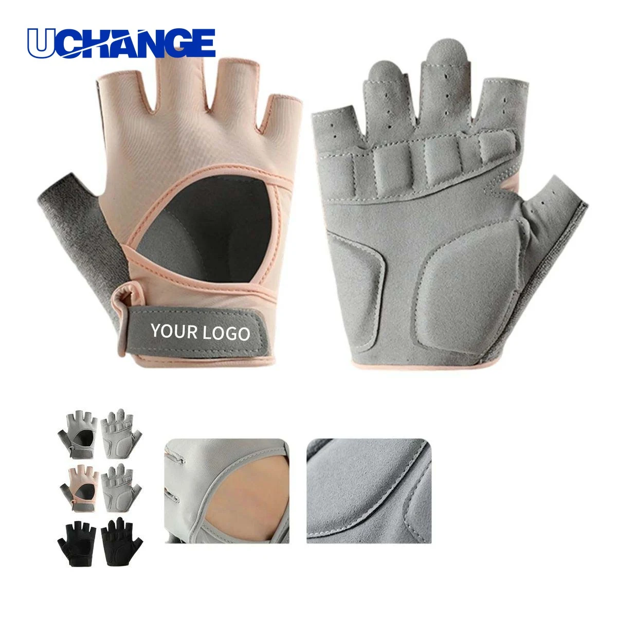 Cycling Gloves Pair with Polyester Spandex Blend 1
