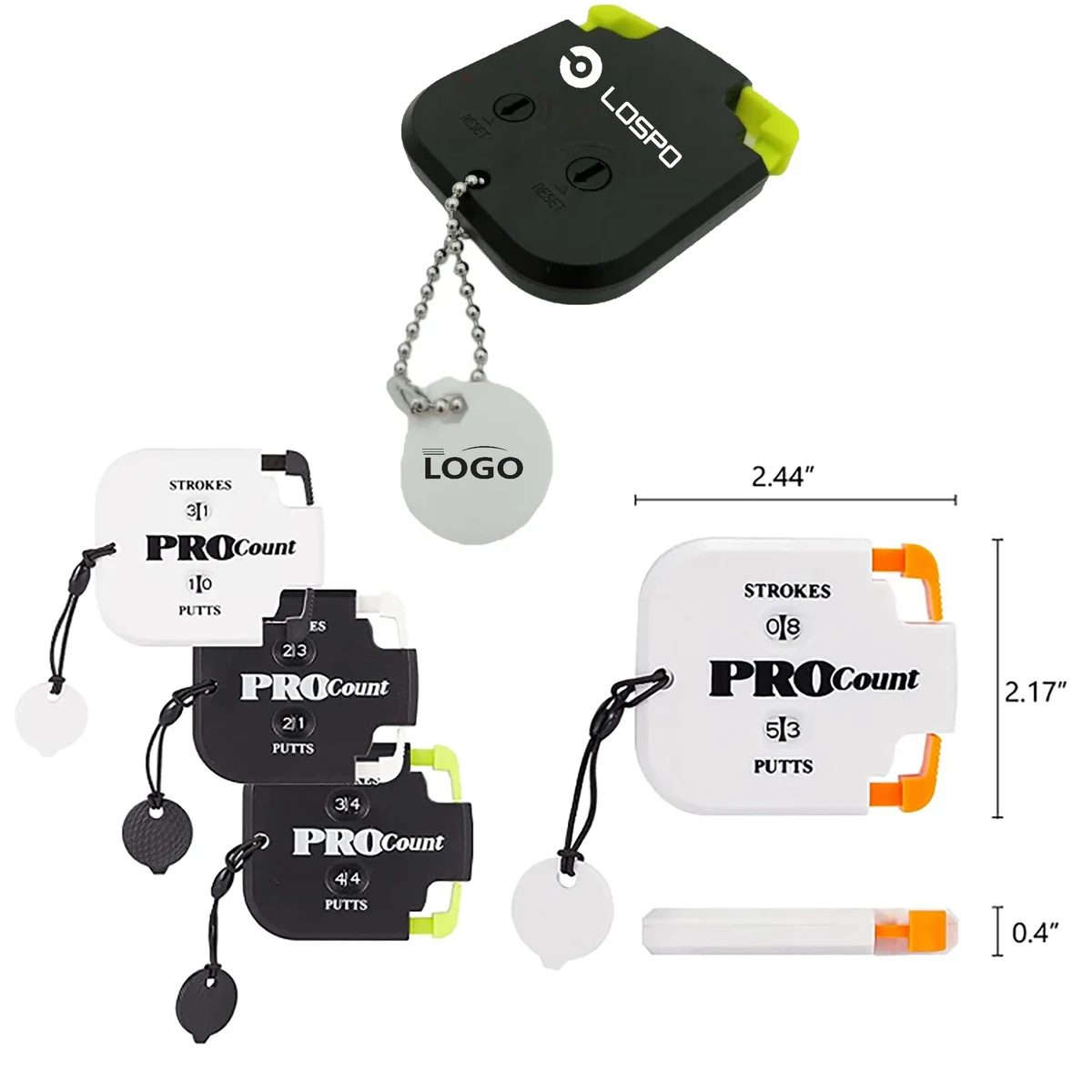 Golf Stroke Score Counter MOQ 50PCS 1