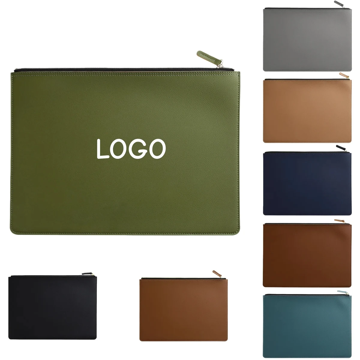 A4 PU Zipper Document Bag Waterproof Pouch Case 1