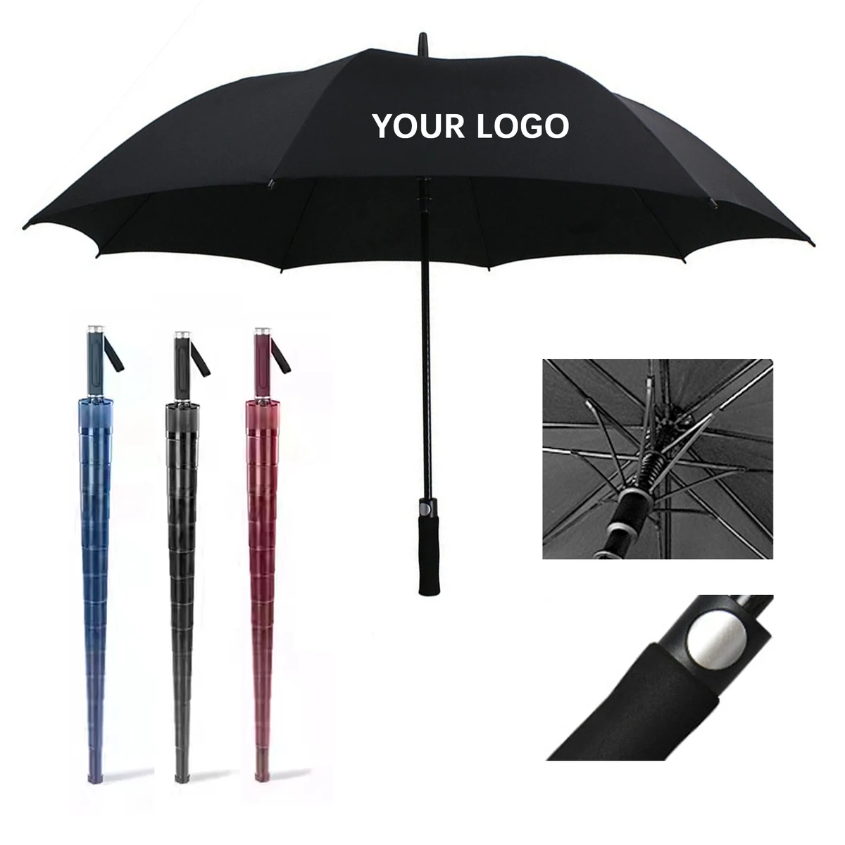 59" Arc Auto Open Straight Golf Umbrella 1