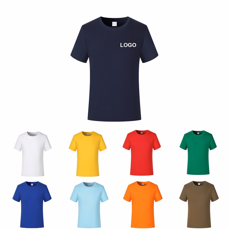 Classic Basic Solid Crew Neck Soft Cotton T-Shirt